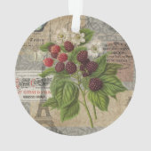 Blackberries Floral Garden Flower Papillon Art (dos)