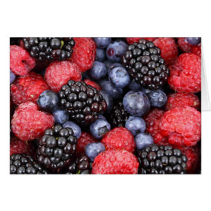 Blackberries, frambozen, blauwe bessen, vruchten