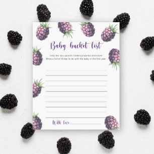 Blackberry - Baby bucket lijst