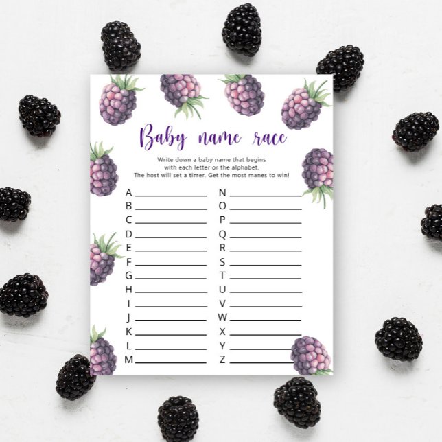 Blackberry - Baby naam race spel (Creator heeft geüpload)