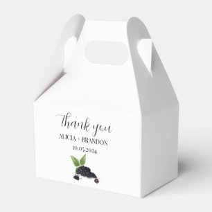 Blackberry bessen fruit Elegante moderne bruiloft Bedankdoosjes