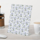 Blackberry bloemen, naadloos patroon reclamebord met voetstuk (Insitu)
