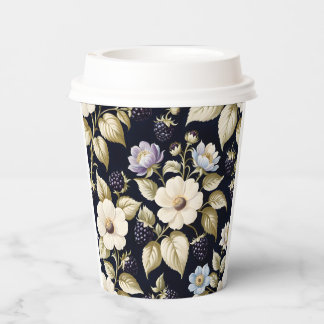 BlackBerry Blooms Tea Party papieren bekers