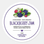 BlackBerry Canning Jar Label (Voorkant)