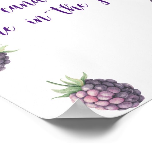 Blackberry - devinez combien de bonbons Poster (Coin)