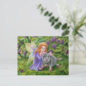 Blackberry Fairy en Pet Mouse Briefkaart (Staand voorkant)