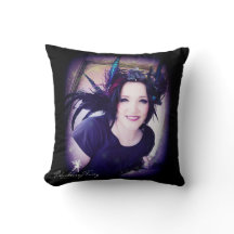 Blackberry Fairy Square Pillow