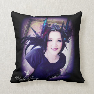 Blackberry Fairy Square Pillow Kussen