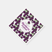 Blackberry festival of zacht fruit evenement serve servet (Hoek)