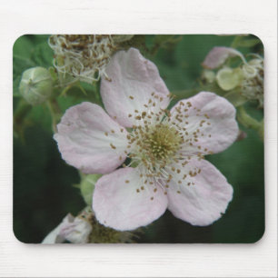 Blackberry Flower Macro Mousepad Muismat