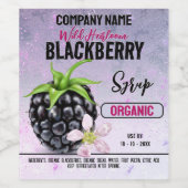 Blackberry Fruit Wijn Etiket (Enkel label)