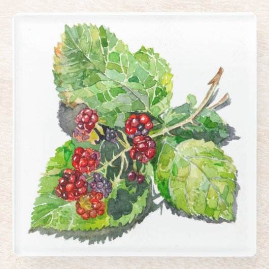 BlackBerry Glazen Onderzetter (Voorkant)