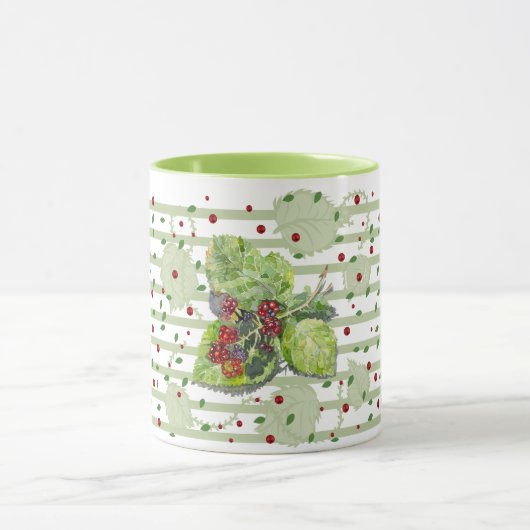 BlackBerry groen en rood Mok (Midden)