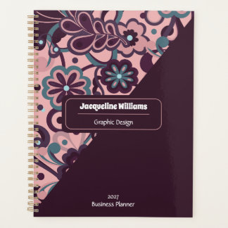 Blackberry Groovy Psychedelische 60s 70s Bloemig  Planner