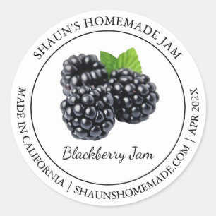 Blackberry Jam étiquette moderne
