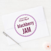 Blackberry Jam Home Canning Étiquette Modèle (Enveloppe)