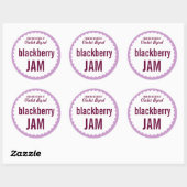 Blackberry Jam Home Canning Étiquette Modèle (Feuille)