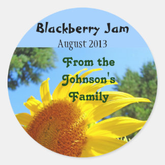 BlackBerry Jam inbliklabels Stickers Zonnebloemen