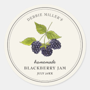  BlackBerry Jam Jar Canning Label