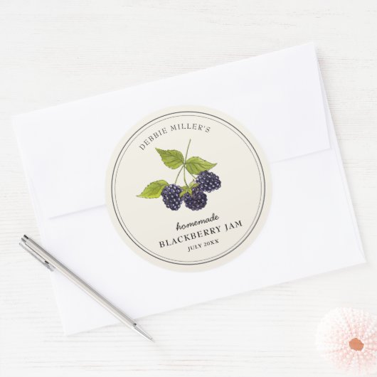  BlackBerry Jam Jar Canning Label (Envelop)