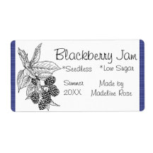 Blackberry Jam Jar Étiquette (Personnalisé)