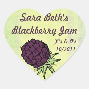 Blackberry Jam Jar Étiquette (Personnaliser)