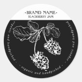 Blackberry Jam Jar Label Packaging Design (Voorkant)