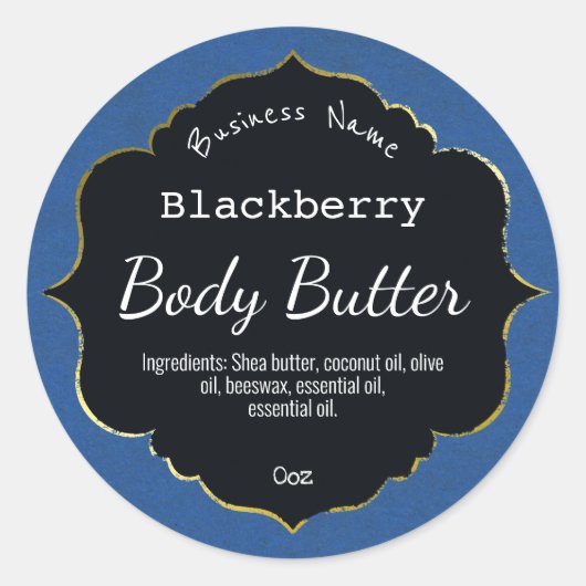 Blackberry Produits Étiquettes bleu foncé (Devant)