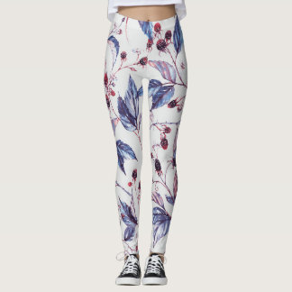 Blackberry-takken: Waterverf. Leggings