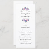 BlackBerry Waterverf bruiloft programma (Voorkant / Achterkant)