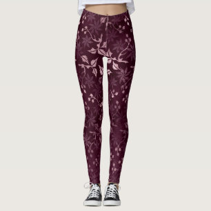 Blackberry Wine Patroon Leggings