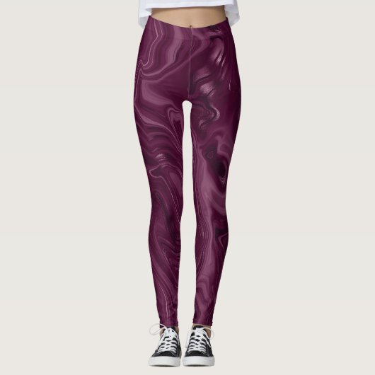 Blackberry Wine Pattern  Leggings (Voorkant)