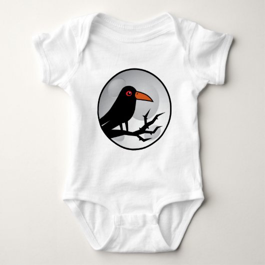 Blackbird Gothic Raven/Crow Romper (Voorkant)
