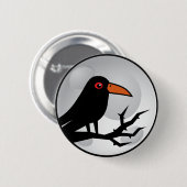 Blackbird Gothic Raven/Crow Ronde Button 5,7 Cm (Voorkant /achterkant)