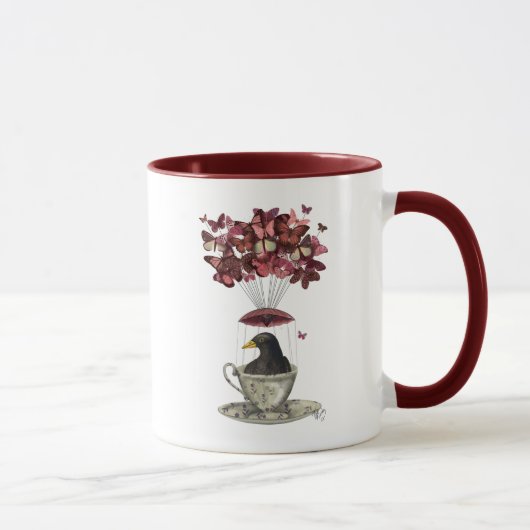 Blackbird in Teacup Mok (Rechts)