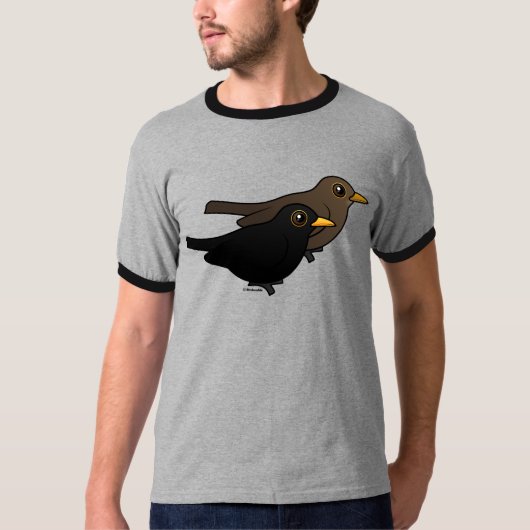 Blackbird Pair T-shirt (Voorkant)