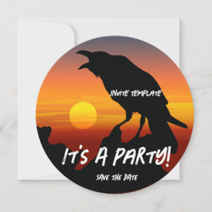 Blackbird Party Sunset Raven Kaart
