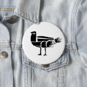 *BlacKbird* Ronde Button 4,0 Cm (In situ)