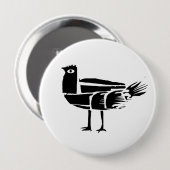 *BlacKbird* Ronde Button 4,0 Cm (Voorkant /achterkant)