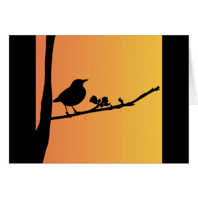 Blackbird Silhouette (Devant horizontal)