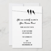 Blackbird Silhouette op Wire Kaart (Voorkant)