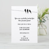 Blackbird Silhouette op Wire Kaart (Staand voorkant)