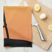 Blackbird Silhouette Theedoek (Quarter Fold)