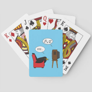 Blackbird Sleeping voor de tv-strip Pokerkaarten