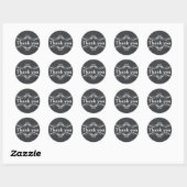 Blackboard Chalkboard gepersonaliseerd dank u Ronde Sticker (Vel)