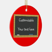 Blackboard Greeting -  Keramisch Ornament (Rechts)