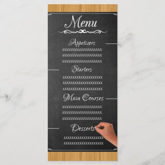 Blackboard Menu (Voorkant)