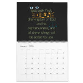 Blackboard Scriptures 2024 calendrier mensuel (Jan 2026)