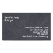 Blackboard Stijl Zeven Lijn Aangepaste Krijtbord Magnetisch Visitekaartje (Voorkant)