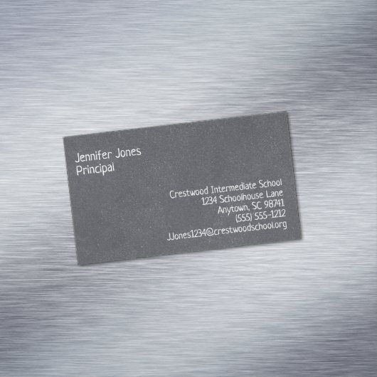 Blackboard Stijl Zeven Lijn Aangepaste Krijtbord Magnetisch Visitekaartje (Voorbeeld)